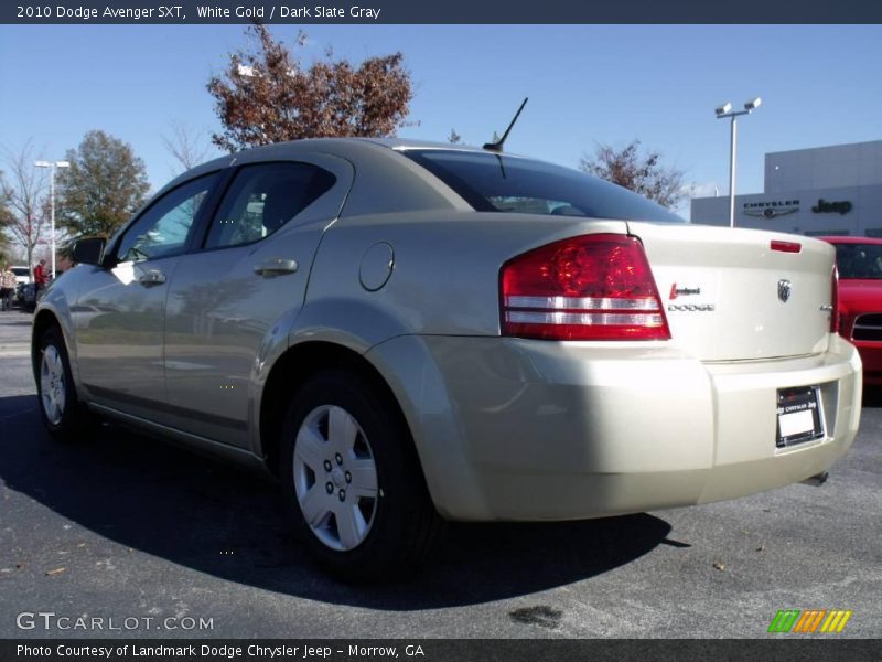White Gold / Dark Slate Gray 2010 Dodge Avenger SXT