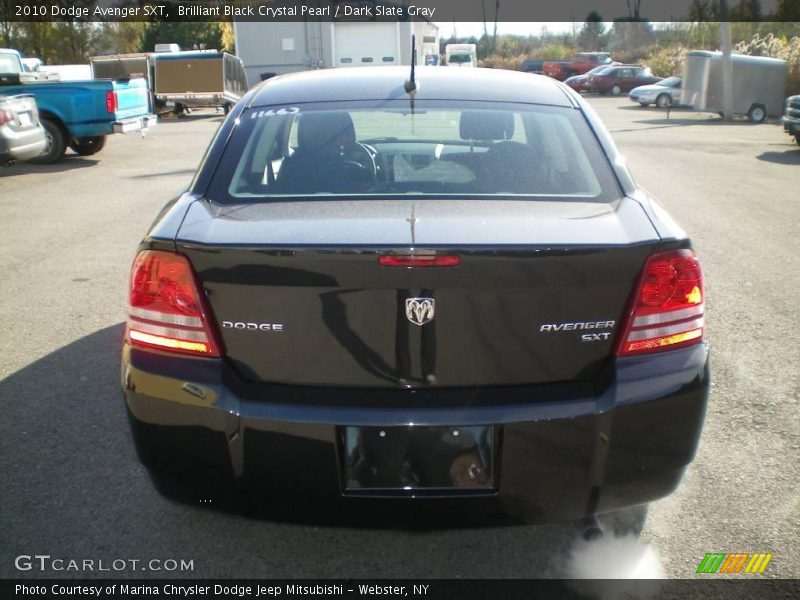 Brilliant Black Crystal Pearl / Dark Slate Gray 2010 Dodge Avenger SXT
