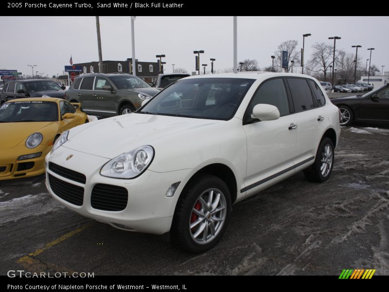 Sand White / Black Full Leather 2005 Porsche Cayenne Turbo