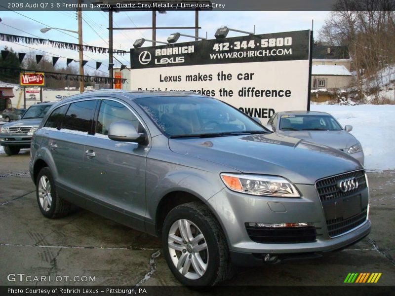 Quartz Grey Metallic / Limestone Grey 2008 Audi Q7 3.6 Premium quattro