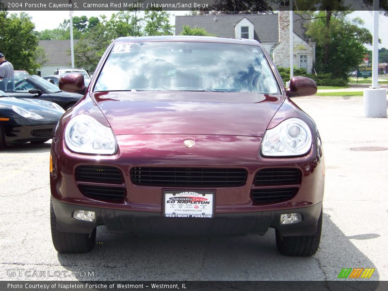 Carmona Red Metallic / Havanna/Sand Beige 2004 Porsche Cayenne S