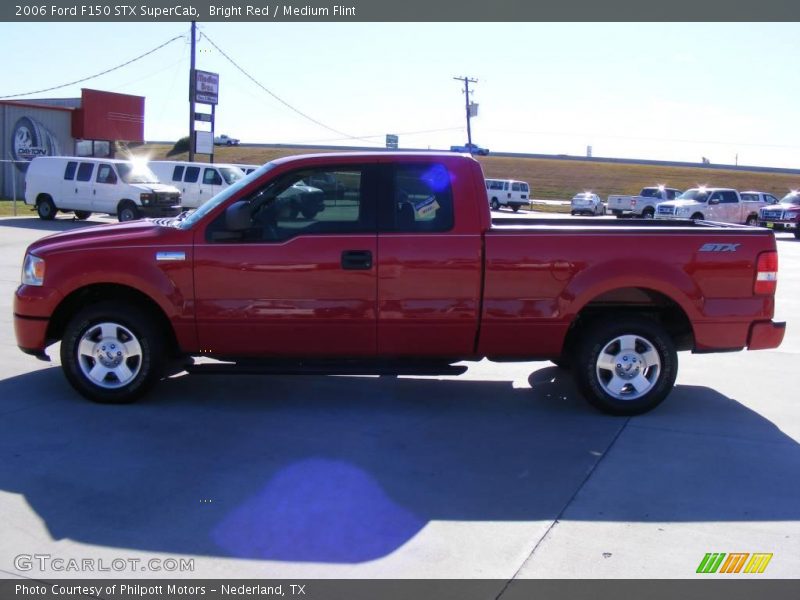 Bright Red / Medium Flint 2006 Ford F150 STX SuperCab