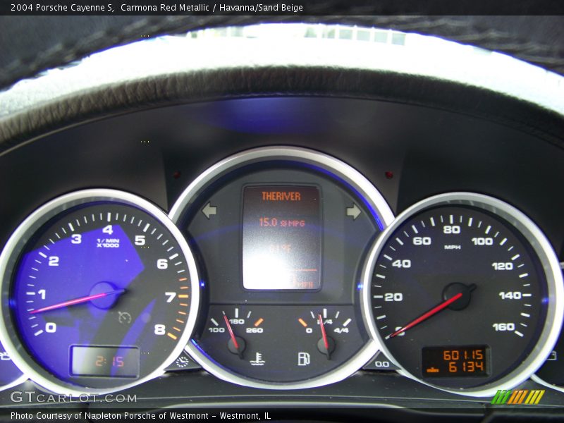 Carmona Red Metallic / Havanna/Sand Beige 2004 Porsche Cayenne S
