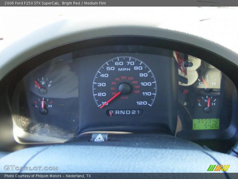 Bright Red / Medium Flint 2006 Ford F150 STX SuperCab