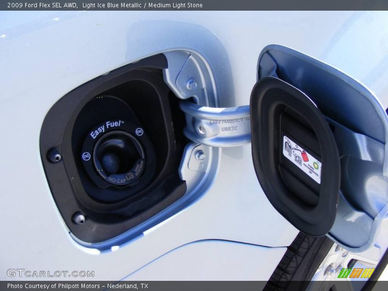Light Ice Blue Metallic / Medium Light Stone 2009 Ford Flex SEL AWD