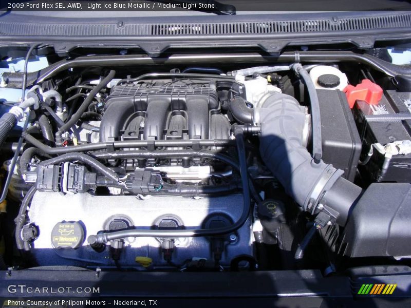 Light Ice Blue Metallic / Medium Light Stone 2009 Ford Flex SEL AWD