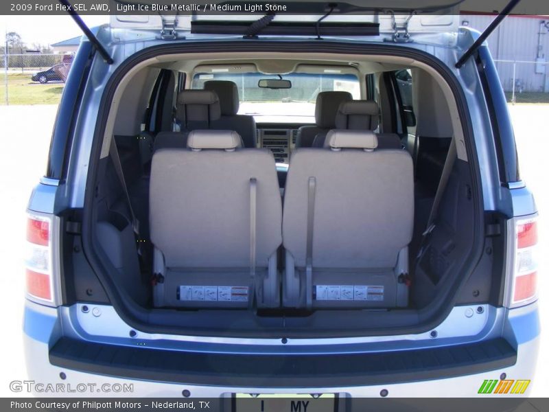Light Ice Blue Metallic / Medium Light Stone 2009 Ford Flex SEL AWD