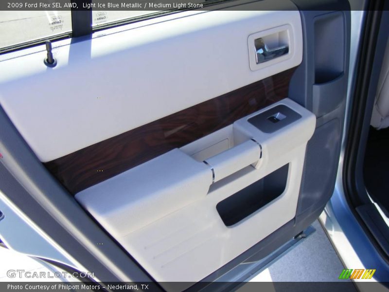 Light Ice Blue Metallic / Medium Light Stone 2009 Ford Flex SEL AWD