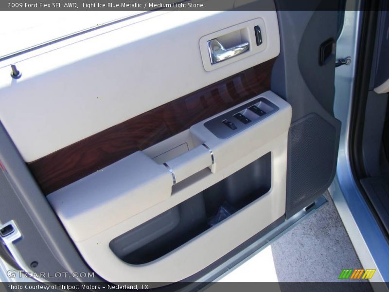 Light Ice Blue Metallic / Medium Light Stone 2009 Ford Flex SEL AWD