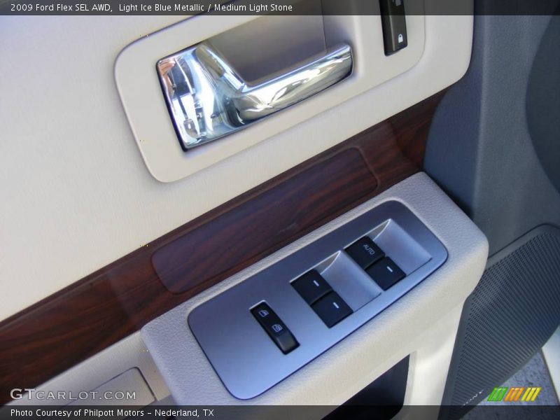 Light Ice Blue Metallic / Medium Light Stone 2009 Ford Flex SEL AWD