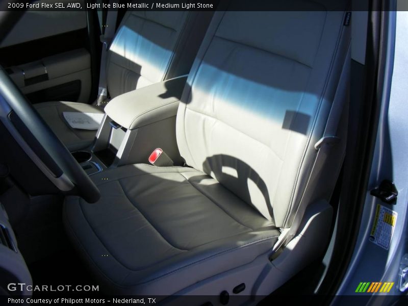 Light Ice Blue Metallic / Medium Light Stone 2009 Ford Flex SEL AWD