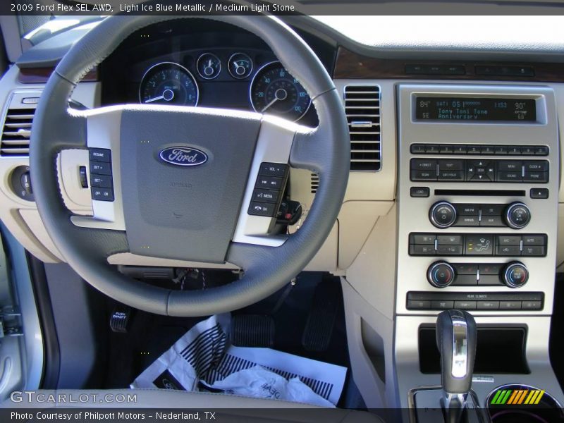 Light Ice Blue Metallic / Medium Light Stone 2009 Ford Flex SEL AWD