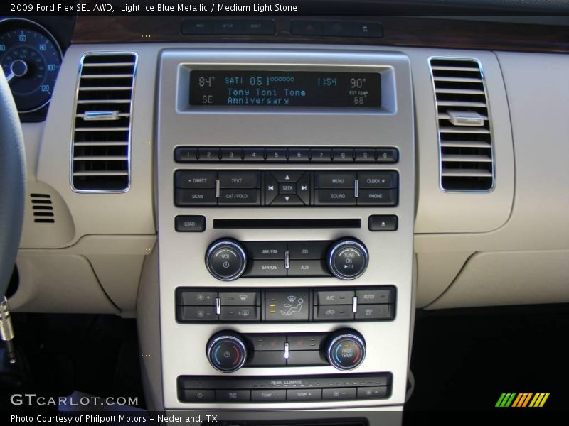 Light Ice Blue Metallic / Medium Light Stone 2009 Ford Flex SEL AWD
