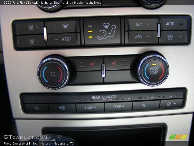 Light Ice Blue Metallic / Medium Light Stone 2009 Ford Flex SEL AWD