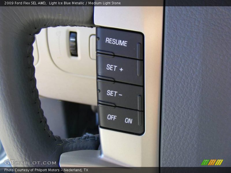 Light Ice Blue Metallic / Medium Light Stone 2009 Ford Flex SEL AWD