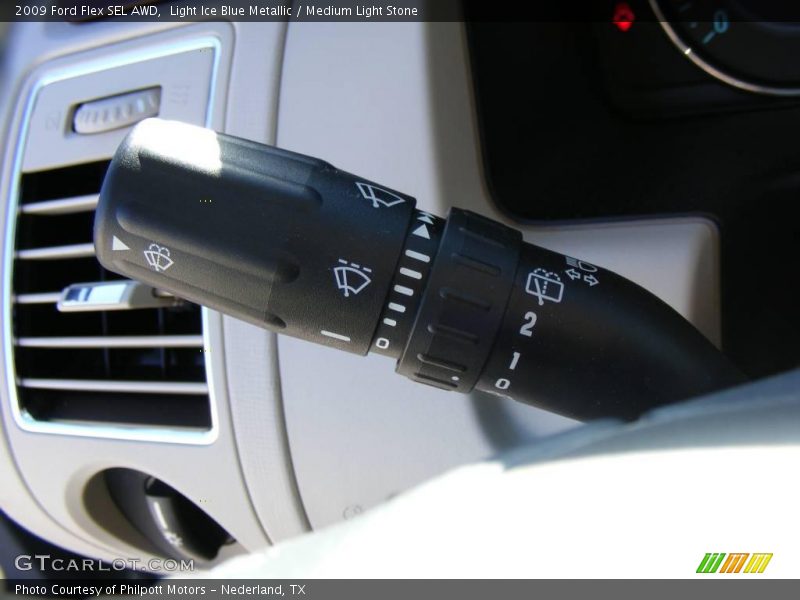 Light Ice Blue Metallic / Medium Light Stone 2009 Ford Flex SEL AWD