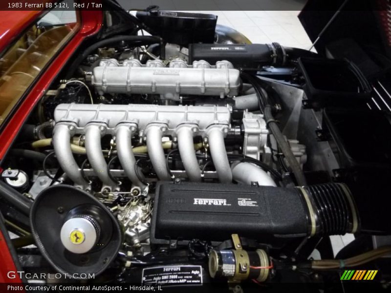  1983 BB 512i  Engine - 5.0 Liter DOHC 24-Valve Flat 12 Cylinder