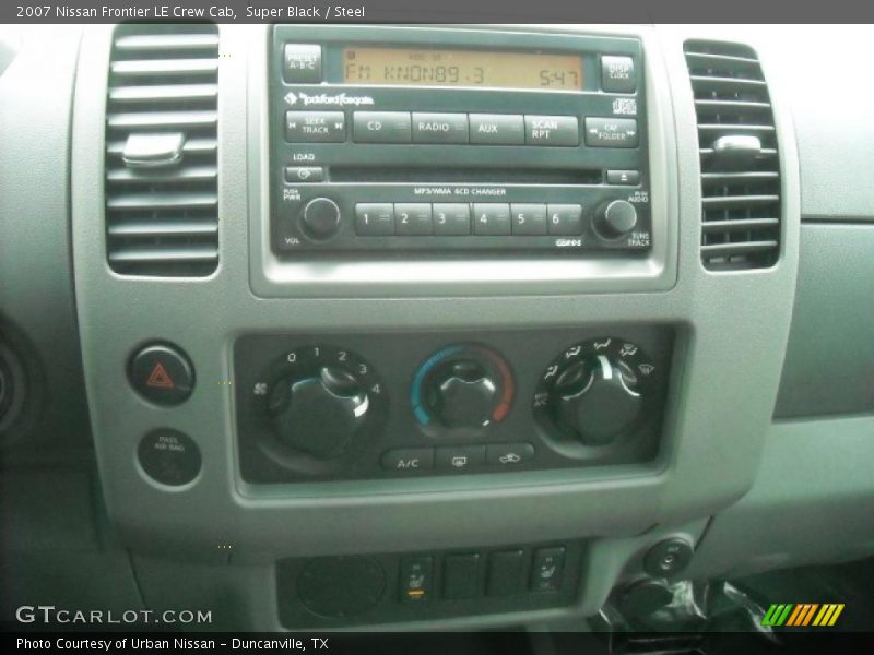 Super Black / Steel 2007 Nissan Frontier LE Crew Cab