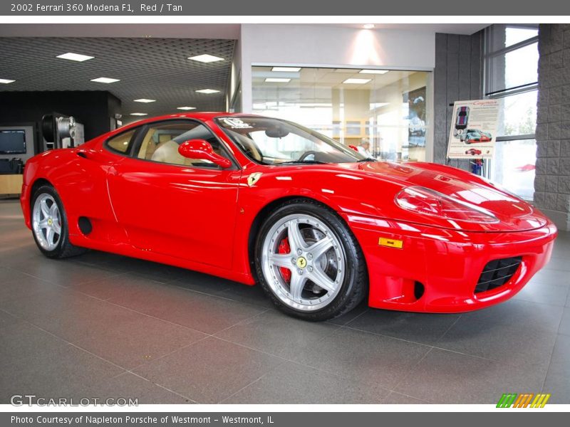 Red / Tan 2002 Ferrari 360 Modena F1