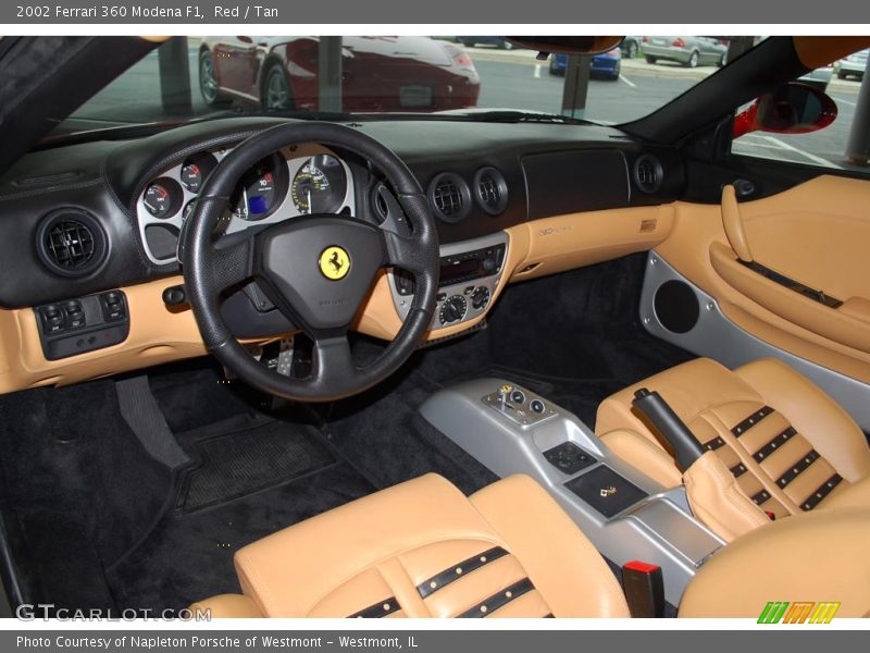 Red / Tan 2002 Ferrari 360 Modena F1