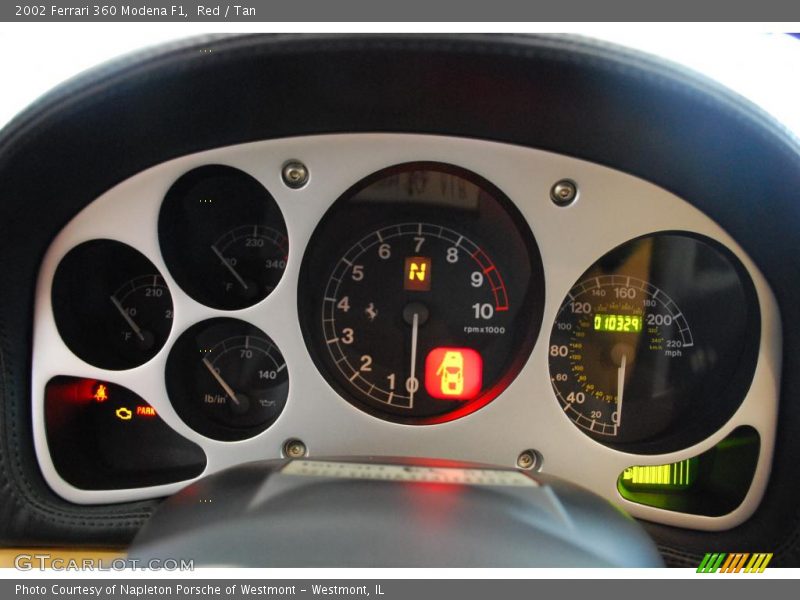 Red / Tan 2002 Ferrari 360 Modena F1