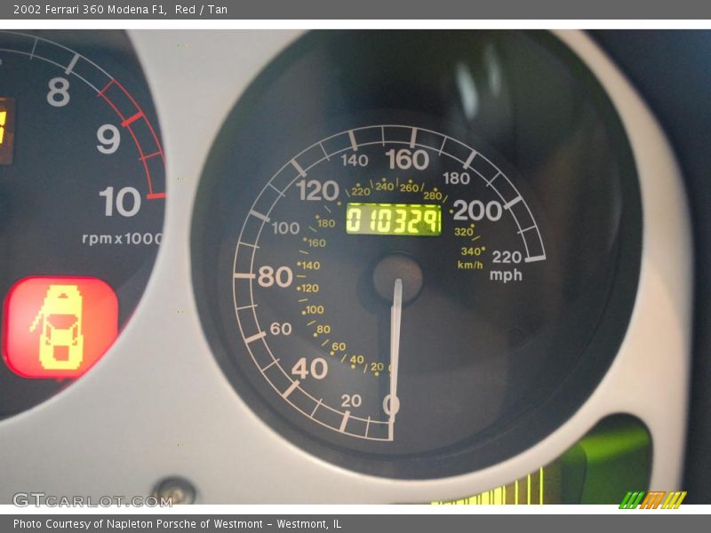 Red / Tan 2002 Ferrari 360 Modena F1