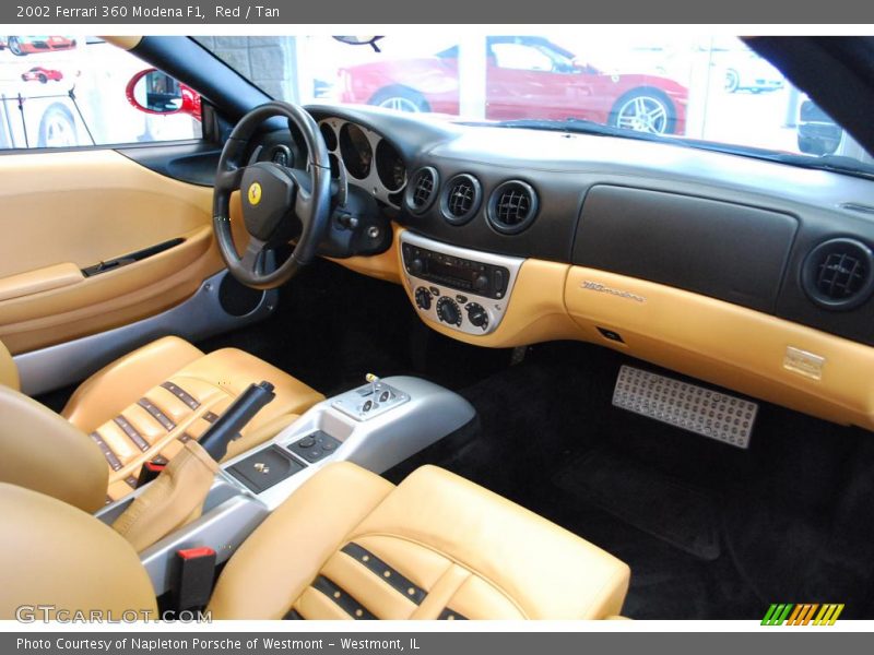 Red / Tan 2002 Ferrari 360 Modena F1