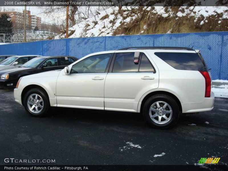 White Diamond Tricoat / Cashmere/Cocoa 2008 Cadillac SRX V6