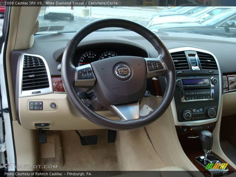 White Diamond Tricoat / Cashmere/Cocoa 2008 Cadillac SRX V6