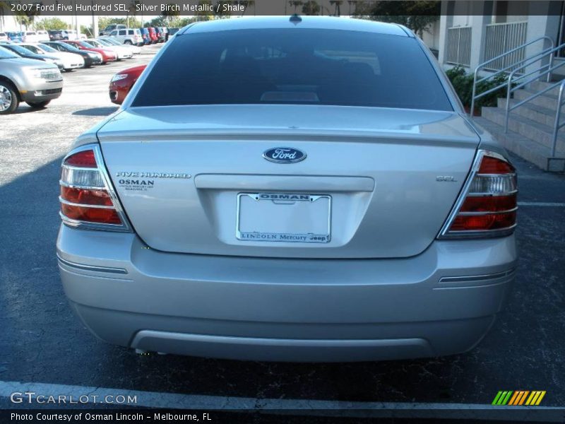 Silver Birch Metallic / Shale 2007 Ford Five Hundred SEL