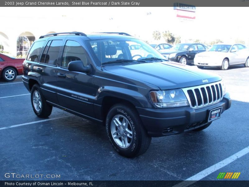 Steel Blue Pearlcoat / Dark Slate Gray 2003 Jeep Grand Cherokee Laredo
