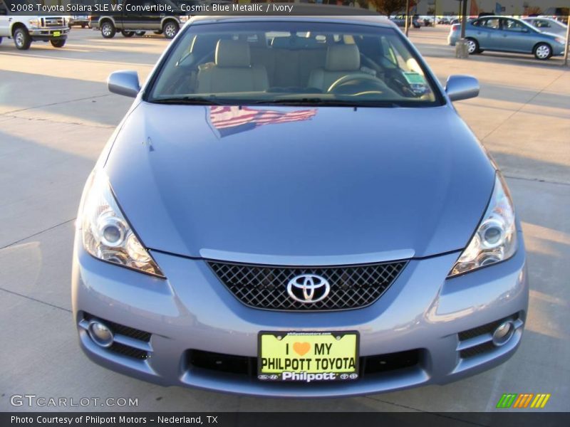 Cosmic Blue Metallic / Ivory 2008 Toyota Solara SLE V6 Convertible