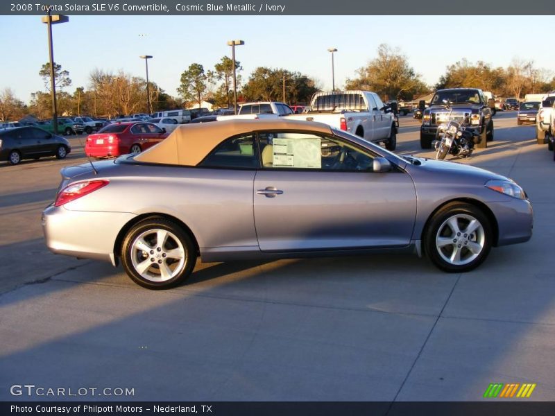 Cosmic Blue Metallic / Ivory 2008 Toyota Solara SLE V6 Convertible