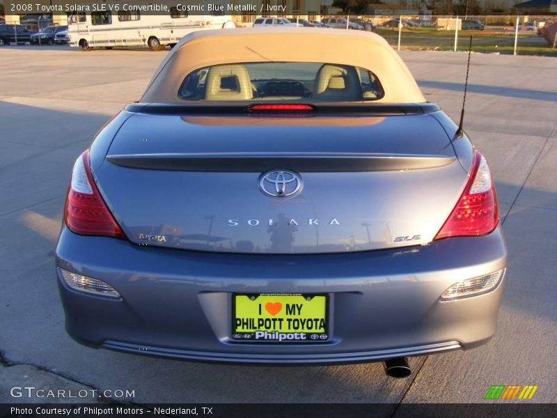 Cosmic Blue Metallic / Ivory 2008 Toyota Solara SLE V6 Convertible