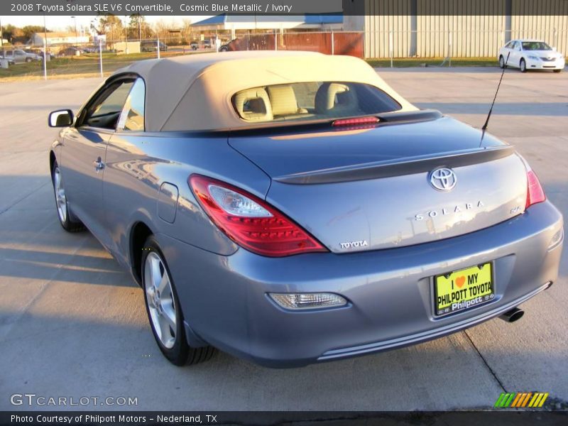 Cosmic Blue Metallic / Ivory 2008 Toyota Solara SLE V6 Convertible