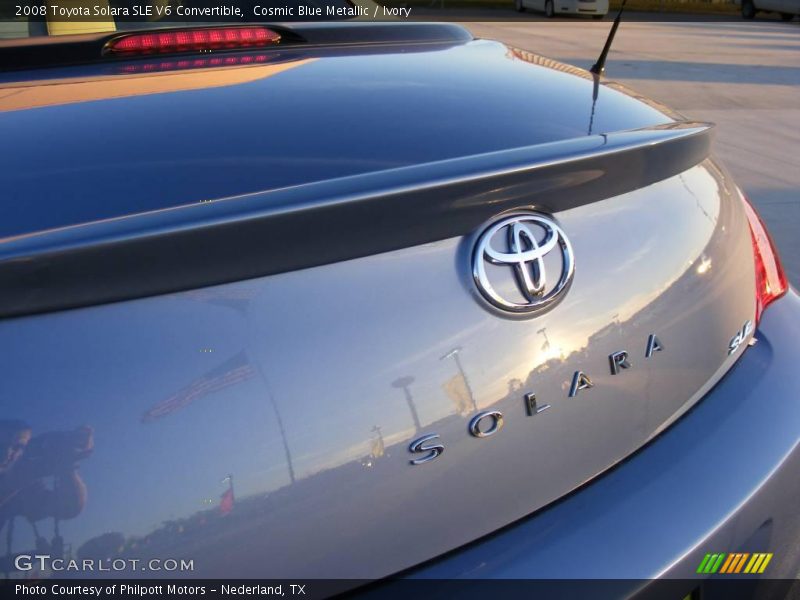 Cosmic Blue Metallic / Ivory 2008 Toyota Solara SLE V6 Convertible