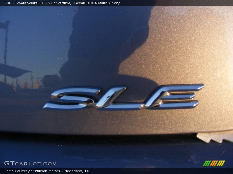 Cosmic Blue Metallic / Ivory 2008 Toyota Solara SLE V6 Convertible