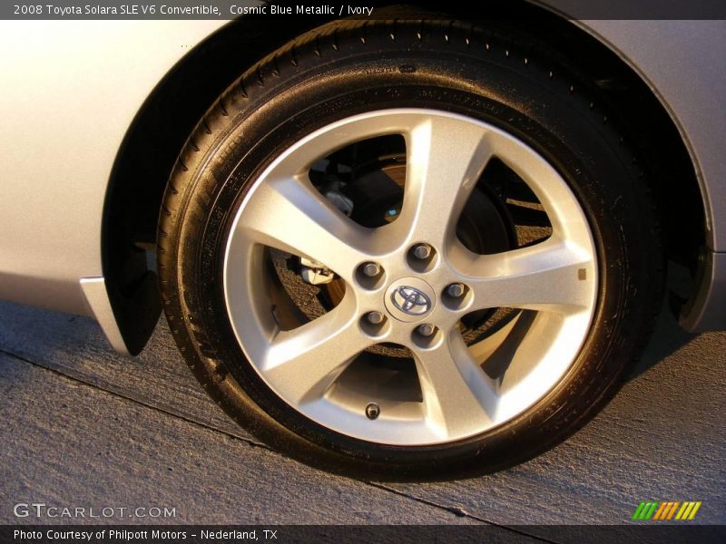 Cosmic Blue Metallic / Ivory 2008 Toyota Solara SLE V6 Convertible