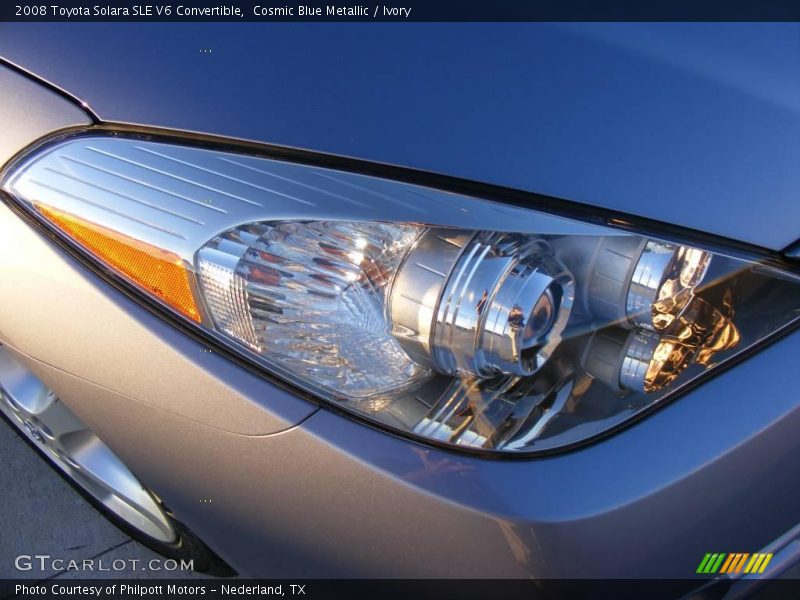 Cosmic Blue Metallic / Ivory 2008 Toyota Solara SLE V6 Convertible