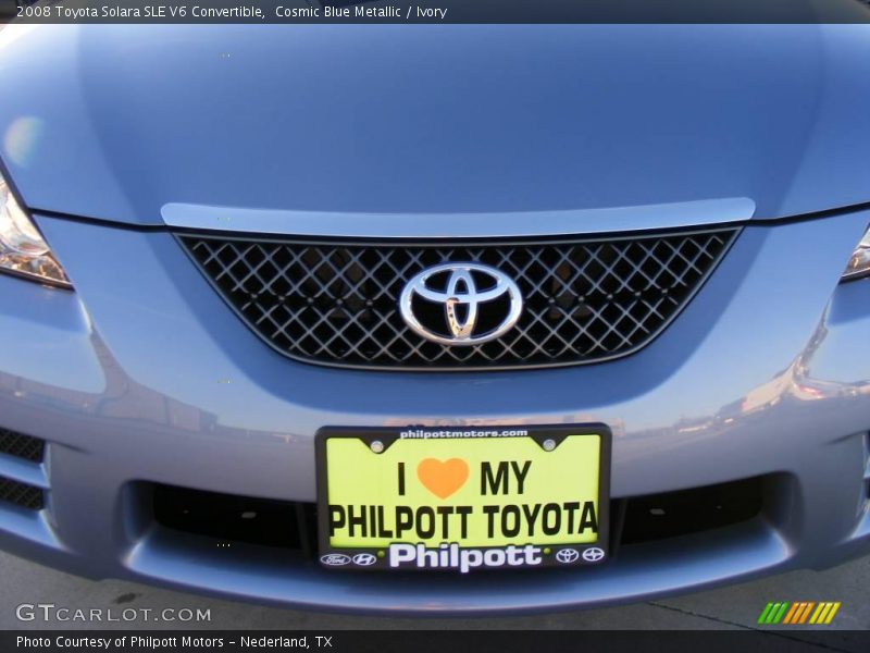 Cosmic Blue Metallic / Ivory 2008 Toyota Solara SLE V6 Convertible