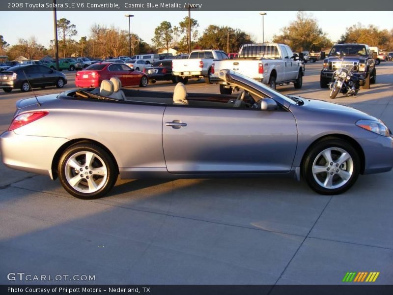 Cosmic Blue Metallic / Ivory 2008 Toyota Solara SLE V6 Convertible