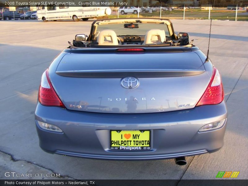 Cosmic Blue Metallic / Ivory 2008 Toyota Solara SLE V6 Convertible