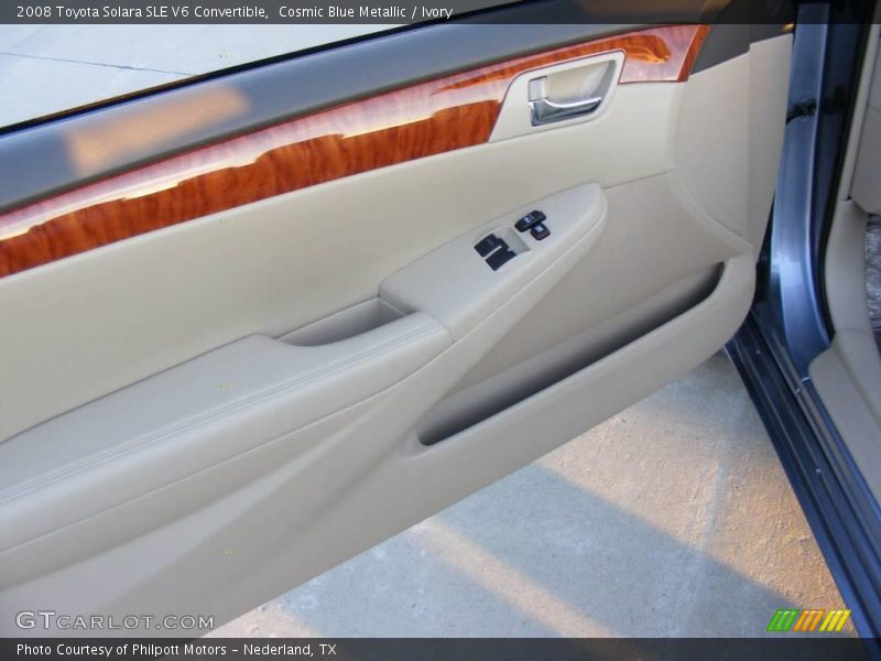 Cosmic Blue Metallic / Ivory 2008 Toyota Solara SLE V6 Convertible