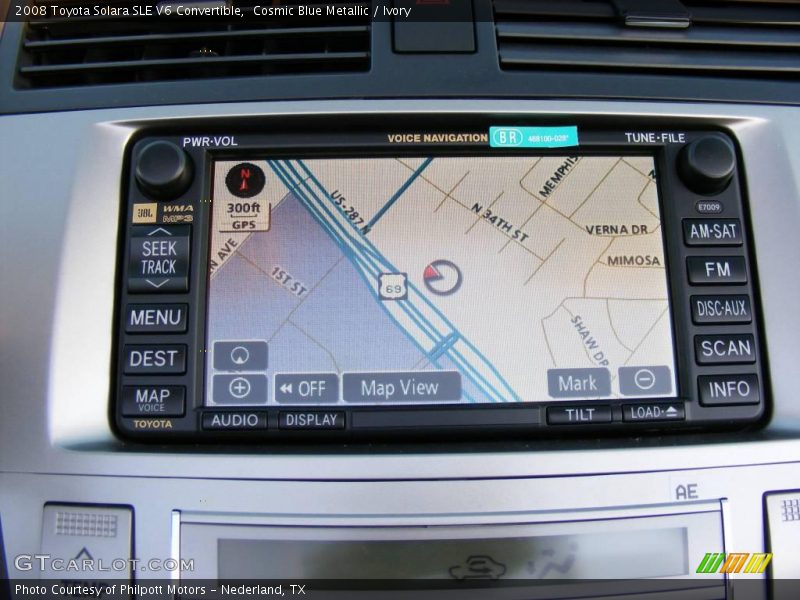 Cosmic Blue Metallic / Ivory 2008 Toyota Solara SLE V6 Convertible
