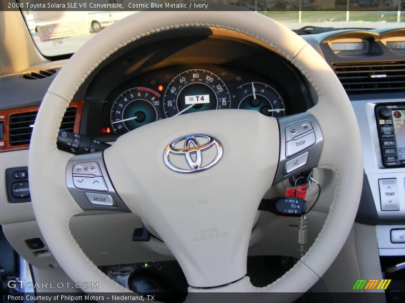 Cosmic Blue Metallic / Ivory 2008 Toyota Solara SLE V6 Convertible