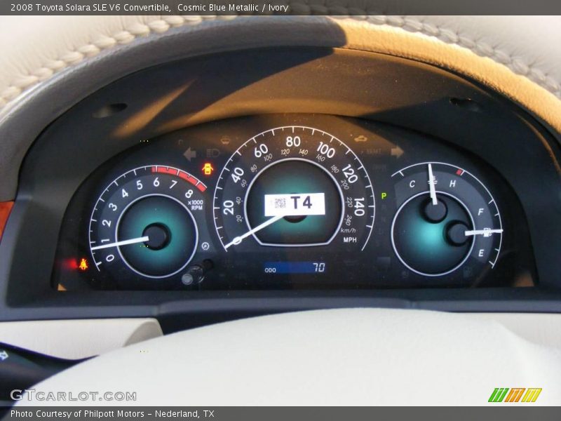 Cosmic Blue Metallic / Ivory 2008 Toyota Solara SLE V6 Convertible