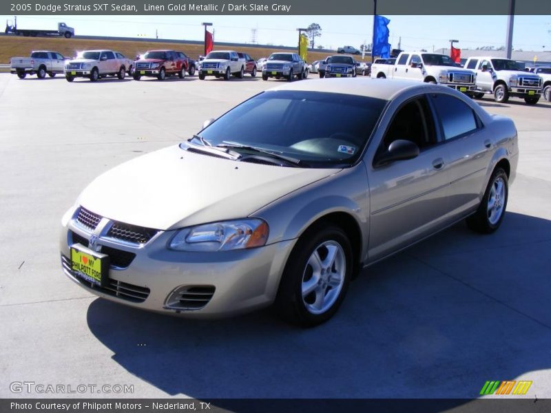 Linen Gold Metallic / Dark Slate Gray 2005 Dodge Stratus SXT Sedan