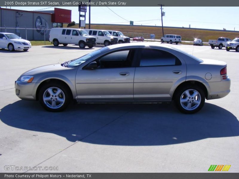 Linen Gold Metallic / Dark Slate Gray 2005 Dodge Stratus SXT Sedan