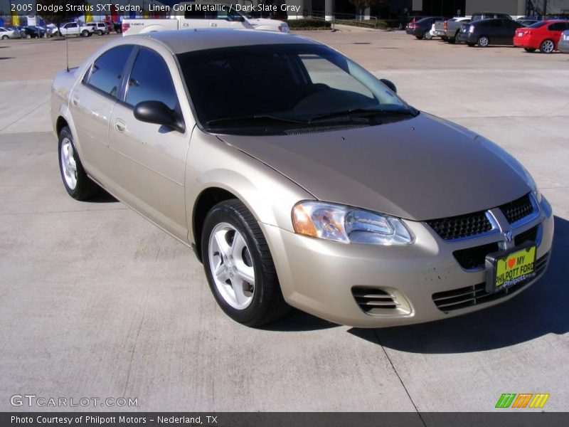 Linen Gold Metallic / Dark Slate Gray 2005 Dodge Stratus SXT Sedan
