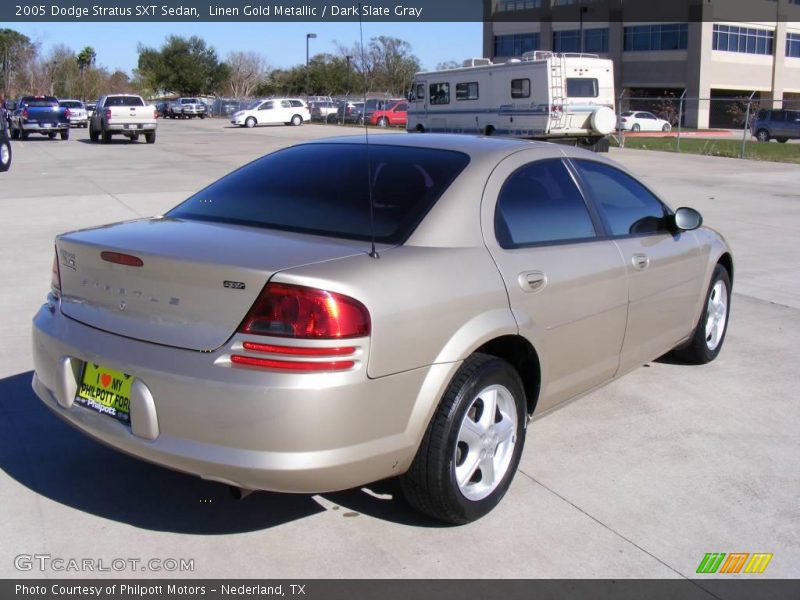 Linen Gold Metallic / Dark Slate Gray 2005 Dodge Stratus SXT Sedan